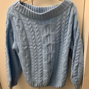 Blue soft sweater